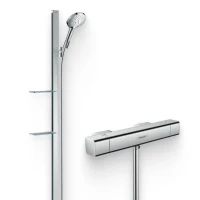 Душевой комплект Термостат Hansgrohe Ecostat E 15773000 + Гарнитур Raindance Select S 27646000 Душевой комплект Термостат Hansgrohe Ecostat E 15773000 + Гарнитур Raindance Select S 27646000