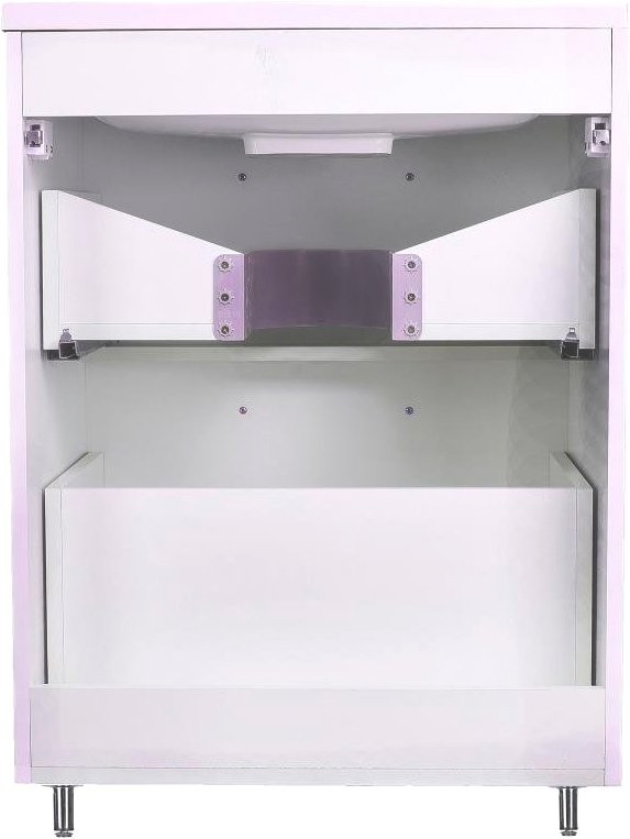 Тумба с раковиной Style Line Каре 60 напольная, Люкс Plus, белая