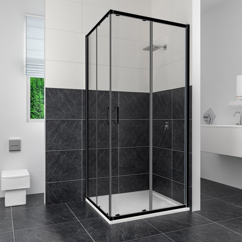 Душевой уголок RGW Classic CL-34 90х90, профиль черный