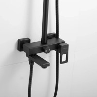 Душевая стойка Shevanik S8236H черная