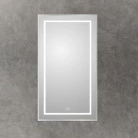 Зеркало BelBagno Kraft 90x50, с подсветкой, с подогревом, сатин