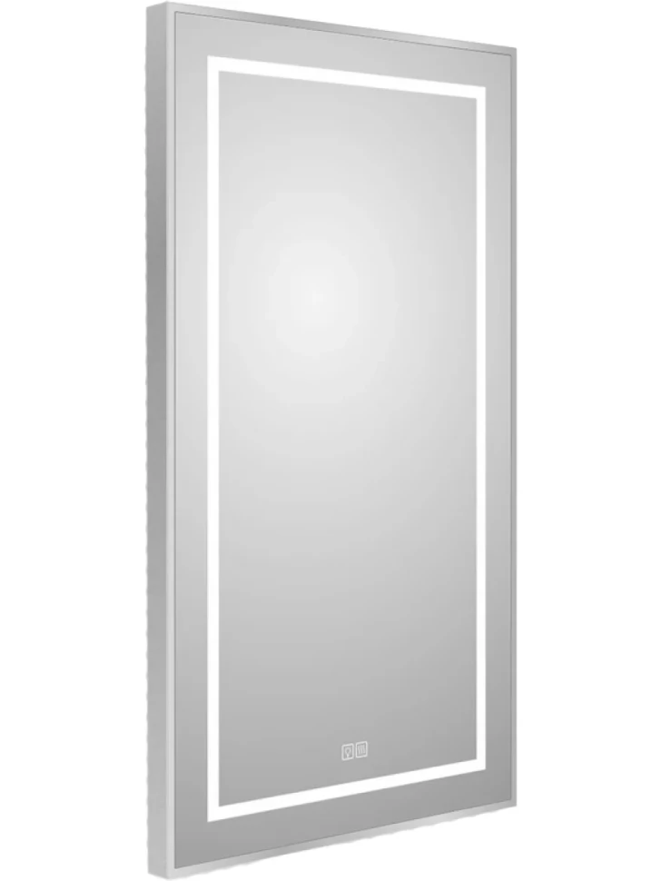 Зеркало BelBagno Kraft 90x50, с подсветкой, с подогревом, сатин