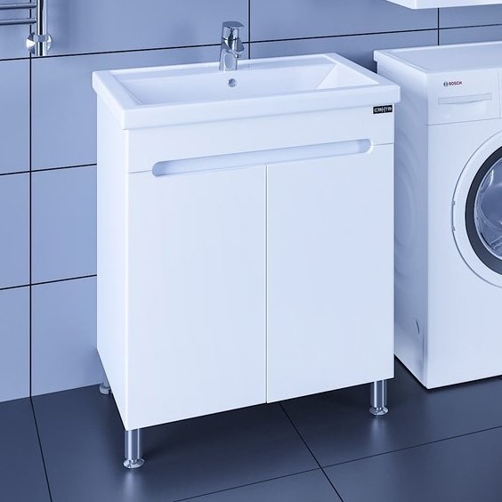 Тумба под раковину СаНта Лондон 70 напольная, 2 дверцы