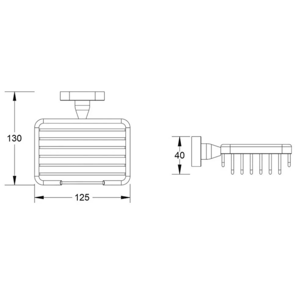 Мыльница Shevanik SG51H SG5104H настенная, черная