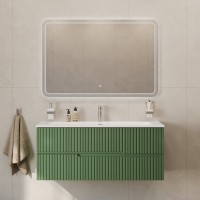 Тумба с раковиной Cezares Duet 120 фисташковый софт, раковина Cezares CZR-8073-120