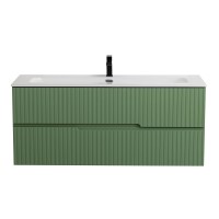 Тумба с раковиной Cezares Duet 120 фисташковый софт, раковина Cezares CZR-8073-120