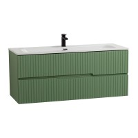 Тумба с раковиной Cezares Duet 120 фисташковый софт, раковина Cezares CZR-8073-120