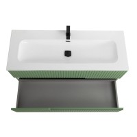 Тумба с раковиной Cezares Duet 120 фисташковый софт, раковина Cezares CZR-8073-120