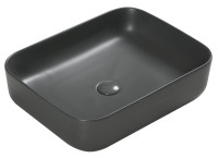 Накладная раковина SantiLine SL-1051DG темно-серая матовая