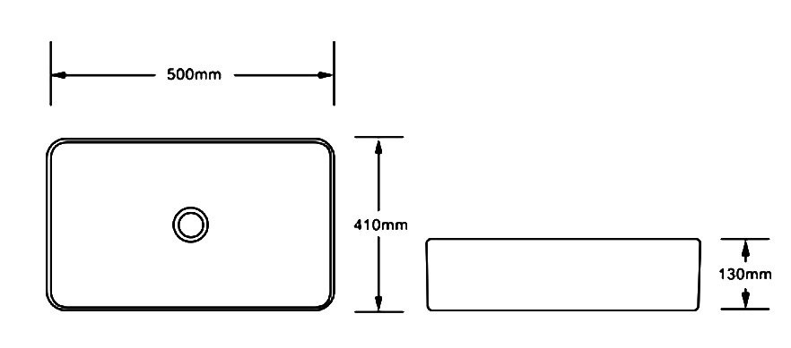 Накладная раковина SantiLine SL-1051DG темно-серая матовая