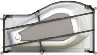 Акриловая ванна Radomir Vannesa Massage Миранда 2-77-2-2-0-209 актив, R 170x95 см, угловая, правая, пристенная, с гидромассажем, белая, асимметричная, с каркасом, с экраном, со сливом-переливом