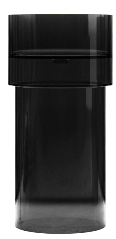 Раковина напольная Abber Kristall AT2701Onyx 45 глянцевая черная, круглая