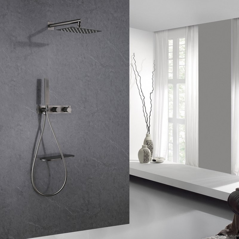 Душевой комплект Abber Rund AF8750NG С ВНУТРЕННЕЙ ЧАСТЬЮ, никель