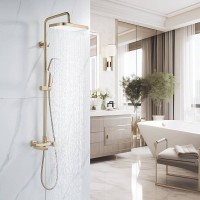 Душевая стойка Rose R1836G золотой сатин