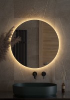Зеркало круглое Defesto Opti DF2854 70 с LED-подсветкой, 3000К