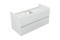 Тумба под раковину без столешницы Aquanet Вега 100 подвесная, белая глянцевая