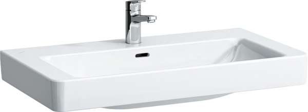 Мебельная раковина Laufen Pro S 8.1396.5.000.104.1 85 накладная, белая, прямоугольная, фарфор