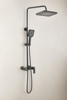 Душевая стойка BELZ B678 B24678-7 матовая черная