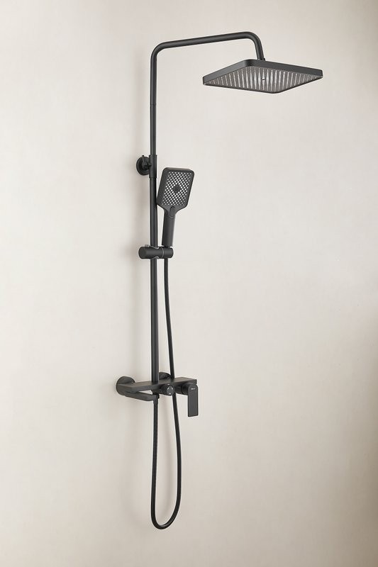 Душевая стойка BELZ B678 B24678-7 матовая черная