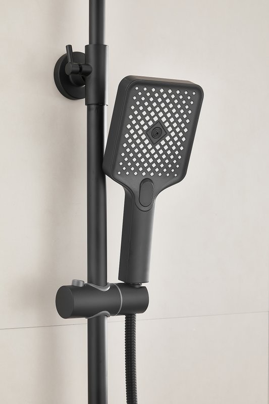 Душевая стойка BELZ B678 B24678-7 матовая черная