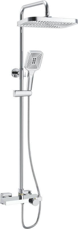 Душевая стойка Rose R1896-6 с термостатом, хром
