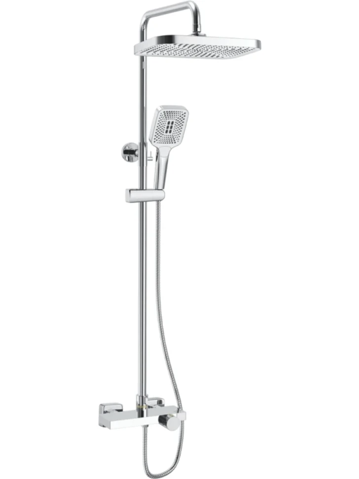 Душевая стойка Rose R1896-6 с термостатом, хром