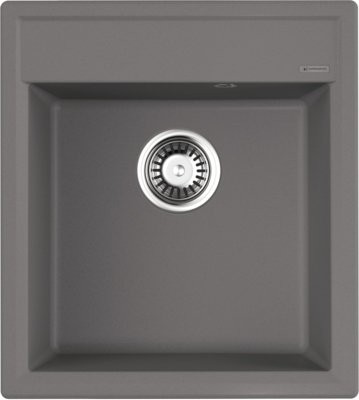 Комплект Мойка Omoikiri Daisen 46-GR leningrad grey + Смеситель Nagano BN нержавеющая сталь