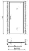 Душевая дверь Gemy Sunny Bay S28170