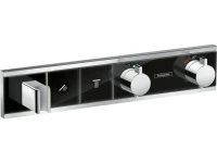 Термостатический смеситель встраиваемый Hansgrohe RainSelect 15355600 С ВНУТРЕННЕЙ ЧАСТЬЮ, шлифованный черный хром