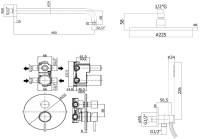 Душевой комплект Paffoni Light KITLIG018CR С ВНУТРЕННЕЙ ЧАСТЬЮ, хром
