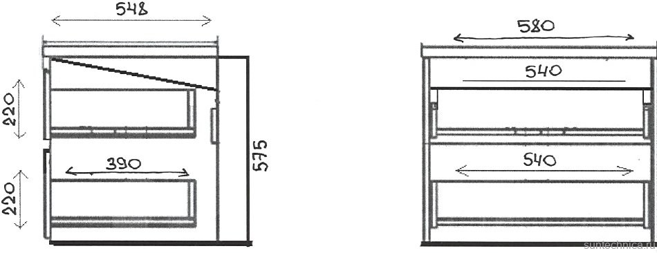 Тумба с раковиной Style Line Даллас Леон 120 R Люкс Plus подвесная, белая, для стиральной машины