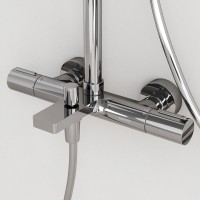 Душевая стойка Sancos Etna SC9008CH с термостатом, хром