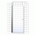 Душевая дверь в нишу Vegas Glass EP 90 01 01 профиль белый, стекло прозрачное