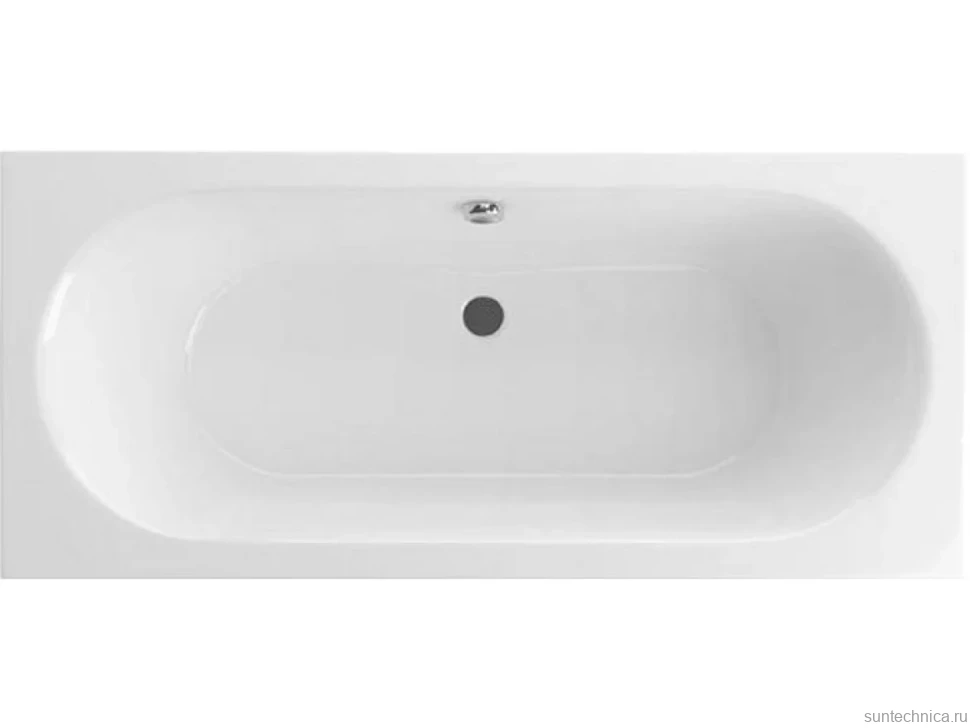 Акриловая ванна Excellent Oceana Slim WAEX.OCE16WHS 160x75 см, встраиваемая, белая, с каркасом