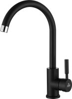Комплект Мойка Paulmark Brilon PM104546-BLM черный металлик + Смеситель Holstein Ho212063-418 черный металлик