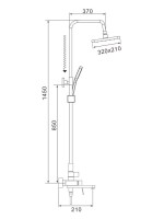 Душевая стойка Shevanik S4536H