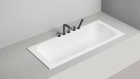 Ванна из искусственного камня Salini Orlanda S-Sense 170x70 см, встраиваемая, матовая белая