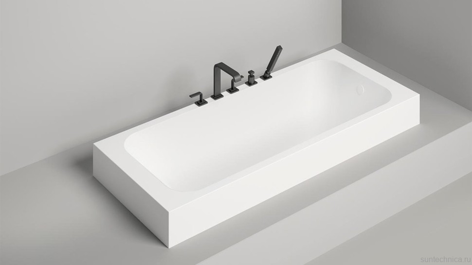 Ванна из искусственного камня Salini Orlanda S-Sense 170x70 см, встраиваемая, матовая белая