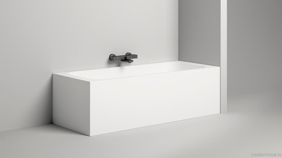 Ванна из искусственного камня Salini Orlanda S-Sense 170x70 см, встраиваемая, матовая белая