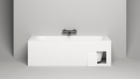 Ванна из искусственного камня Salini Orlanda S-Sense 170x70 см, встраиваемая, матовая белая