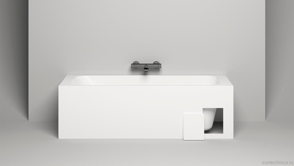 Ванна из искусственного камня Salini Orlanda S-Sense 170x70 см, встраиваемая, матовая белая