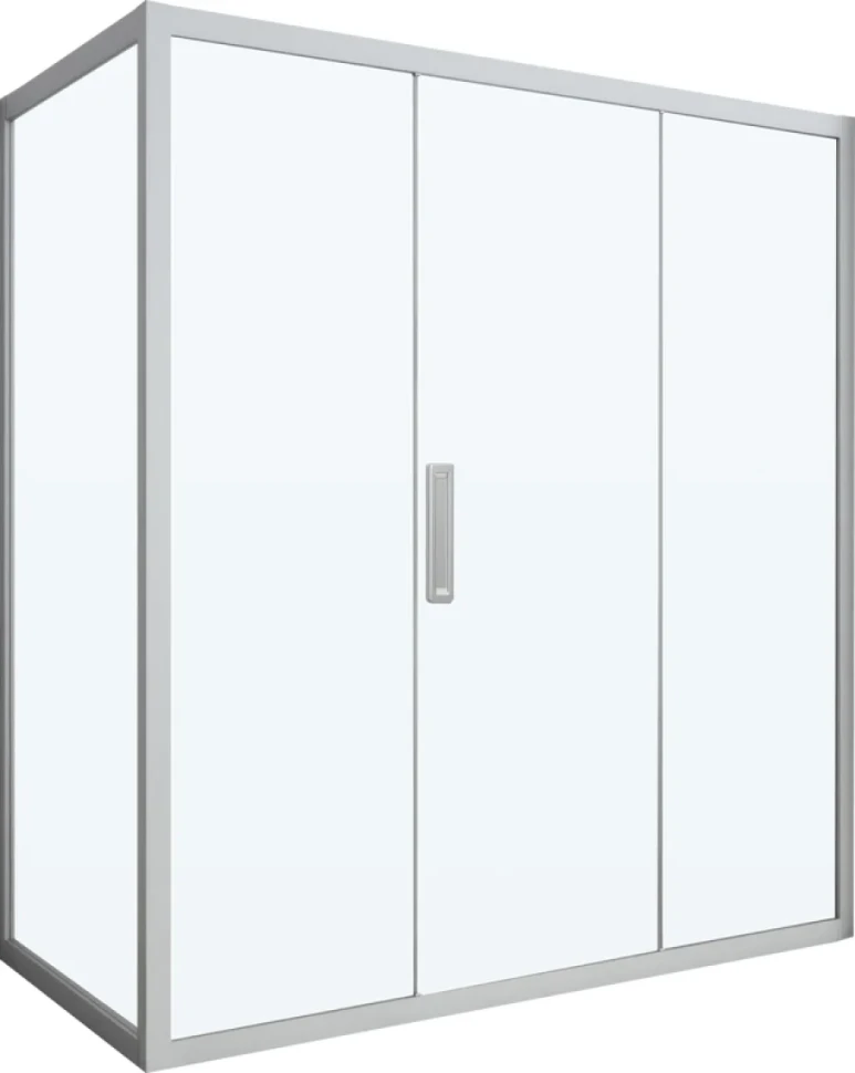 Душевой уголок Kubele DE019 R3-CLN-MT 140х100 см, профиль матовый хром