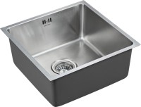 Комплект Мойка Paulmark Lassan 304444-BS брашированная нержавеющая сталь + Измельчитель Intenso