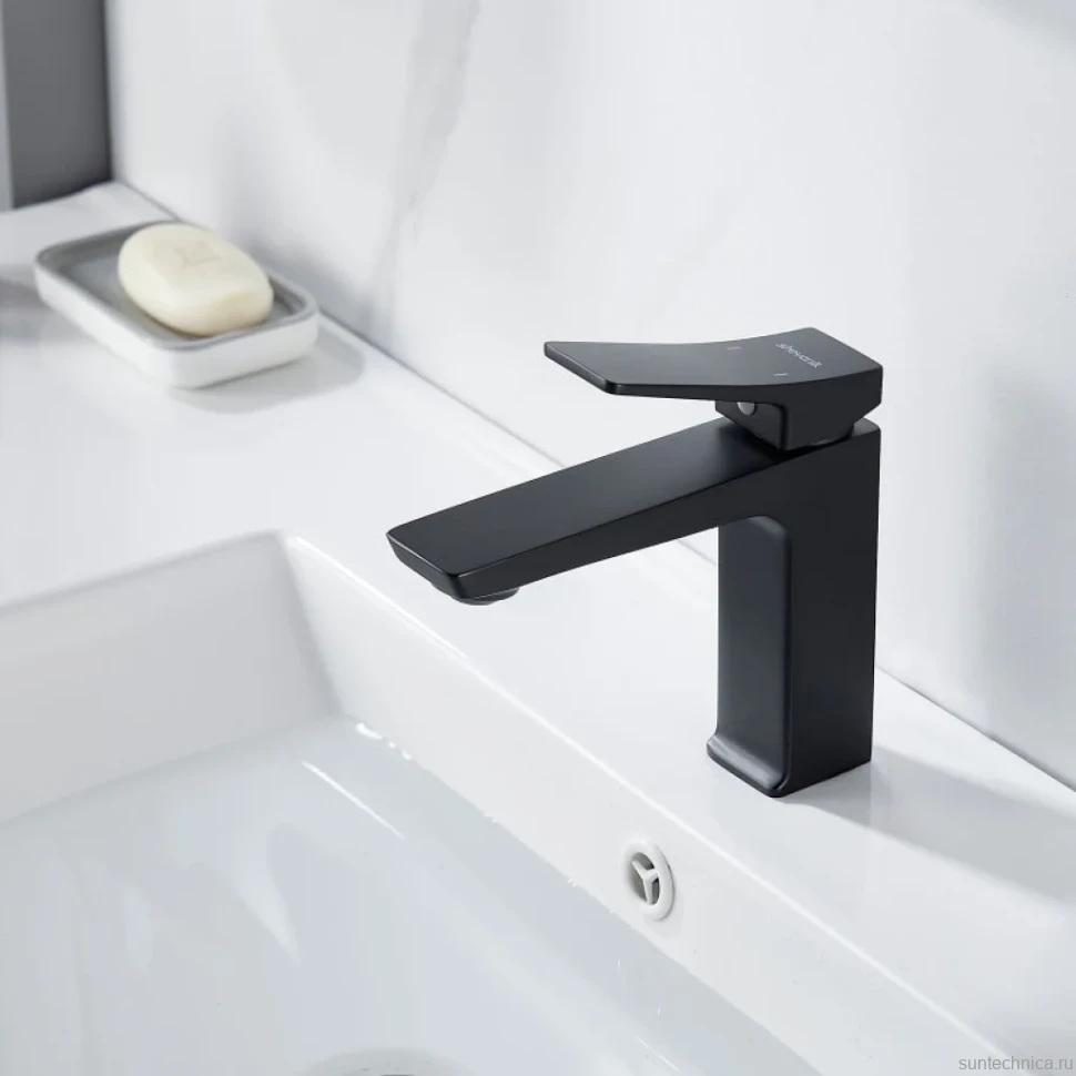 Смеситель для раковины Shevanik S4401H, черный