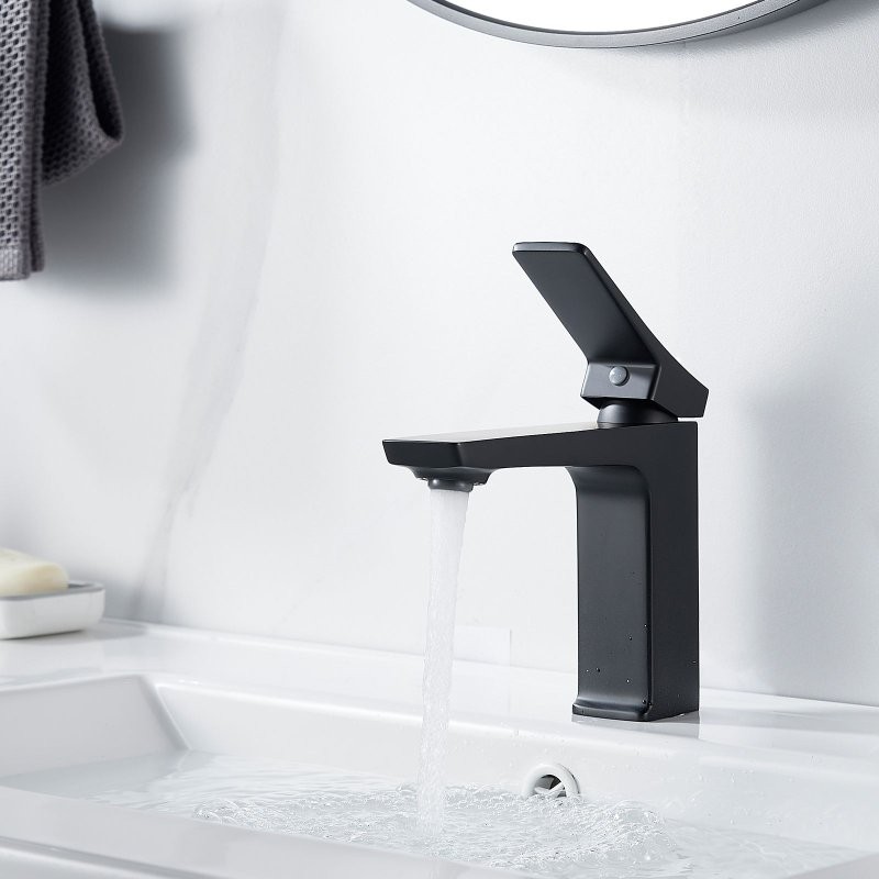 Смеситель для раковины Shevanik S4401H, черный