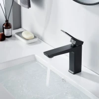 Смеситель для раковины Shevanik S4401H, черный Смеситель для раковины Shevanik S4401H, черный