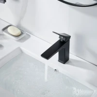 Смеситель для раковины Shevanik S4401H, черный Смеситель для раковины Shevanik S4401H, черный