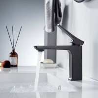 Смеситель для раковины Shevanik S4401H, черный Смеситель для раковины Shevanik S4401H, черный