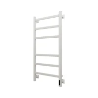 Полотенцесушитель электрический Grota Nosto 530х1000 RAL9016 EL 100x55 см, подключение справа, слева, скрытое подключение справа, матовый белый, лесенка, из стали