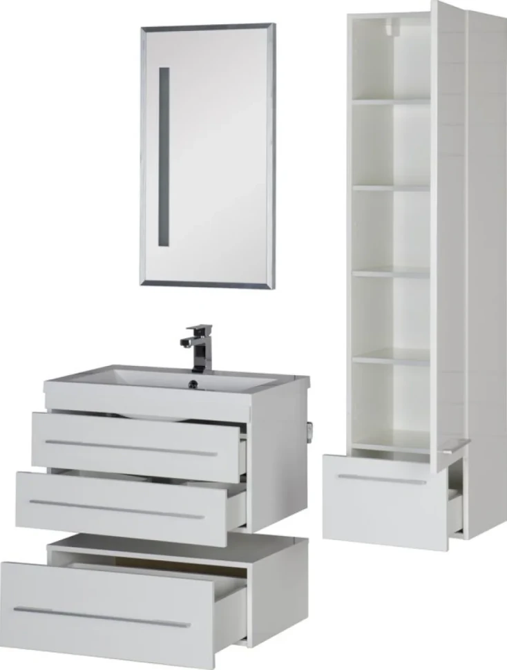 Тумба под раковину Aquanet Нота 75 белая